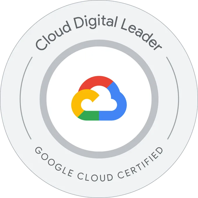 Cloud Digital Leader certification badge